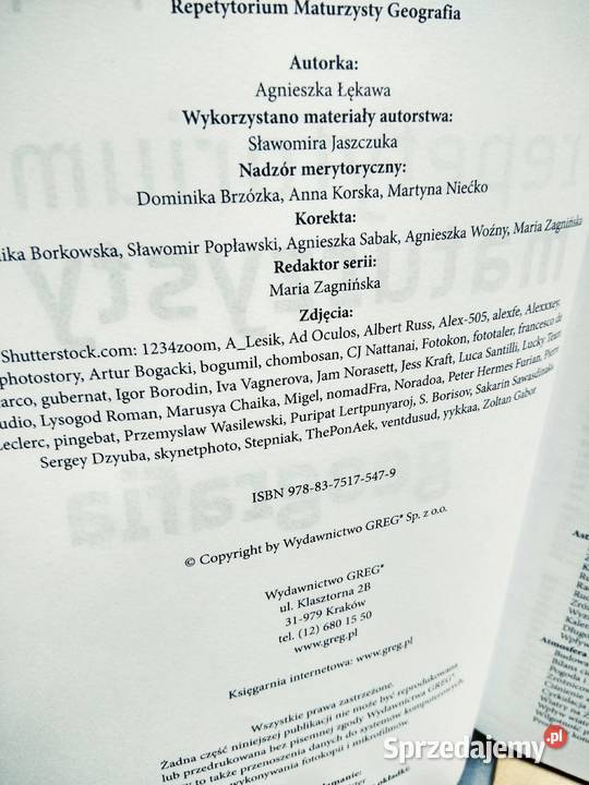 Repetytorium maturalne geografia Greg Warszawa