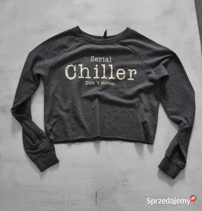 krótka bluza serial chiller szara bluza S 36 Rozmiar 36(S) Warszawa