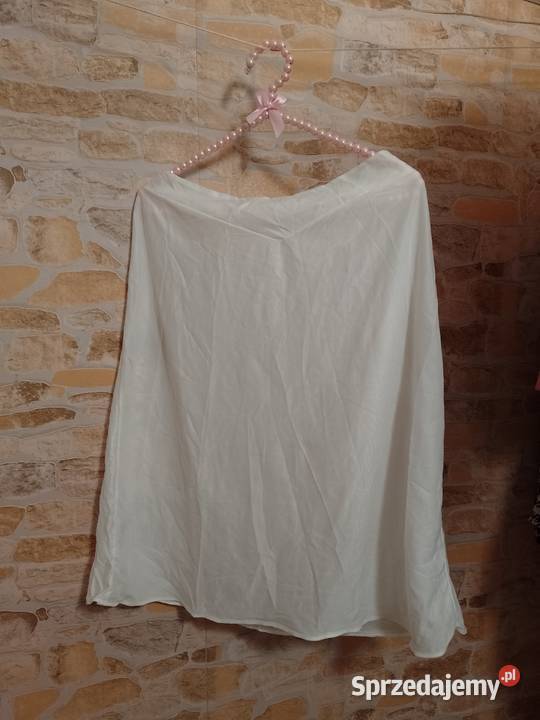 463XL Ekskluzywna biała półhalka halka z Londynu Rozmiar 3XL Kraków