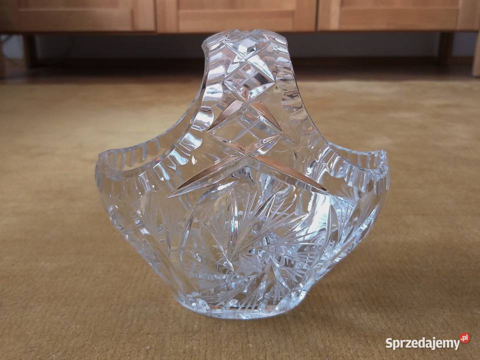 Kryształowy koszyk koszyczek przezroczysty sprzedam
