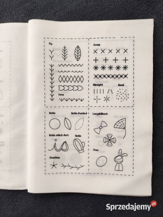 Nowe Wzory do haftu na płótnie 12 stron idealne Kultura i Rozrywka Giżycko sprzedam