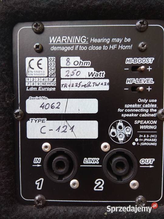 OKAZJA Ulepszony LDM C121 2x250 Watt Zestaw 2 Poznań