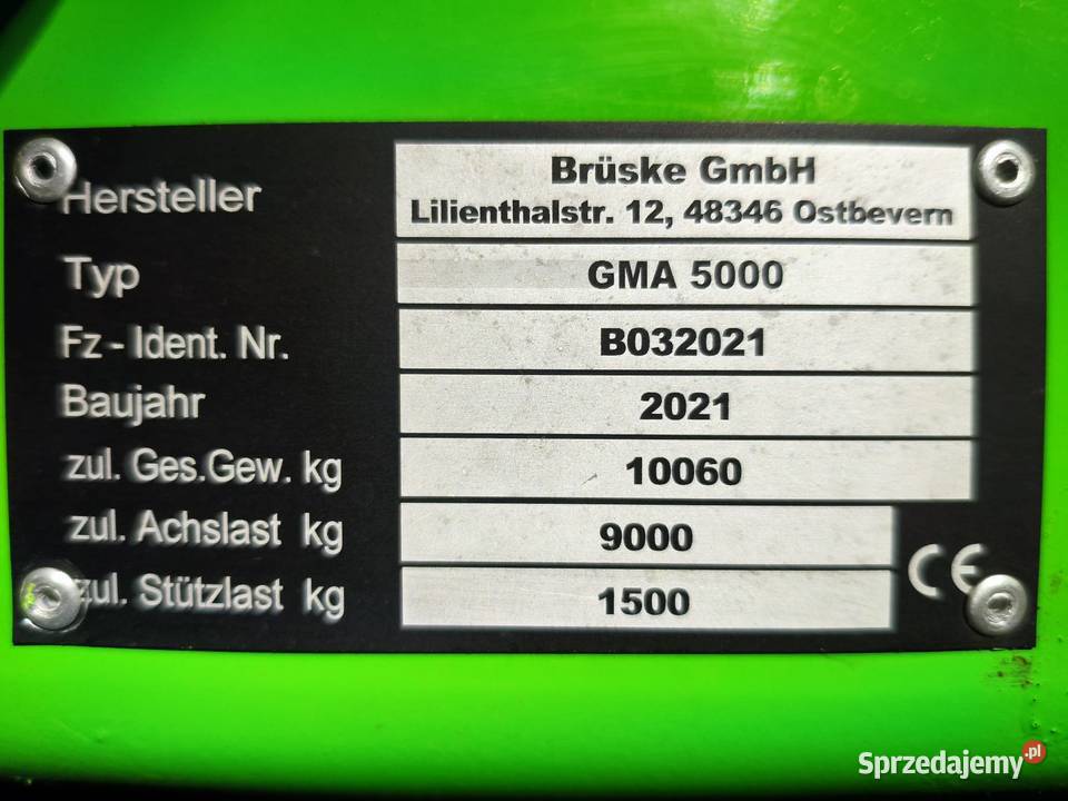 Mobilna mieszalnia pasz GMA5000 Żerków
