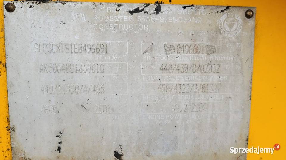 JCB 3CX 4X4 Bychlew