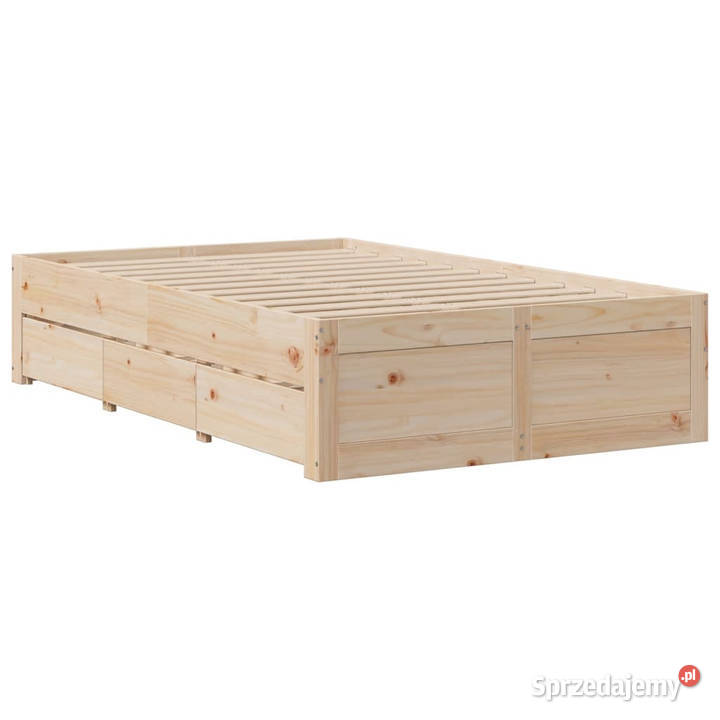 Rama łóżka z szufladami bez materaca sosnowe mazowieckie sprzedam