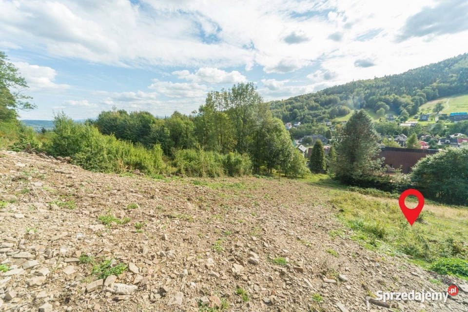 Widokowa działka budowlana 1127 m Bystra Śląska