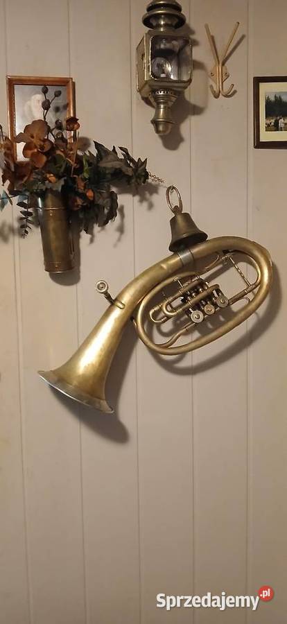Stara mosiężna trąbka blaszane Kraków sprzedam