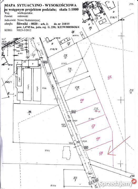 Działka na sprzedaż wieś Śliwniki gm Nowe Śliwniki