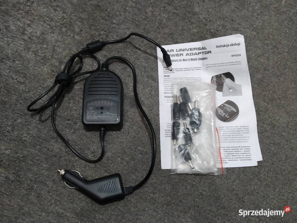 Samochodowy zasilacz uniwersalny do laptopów Pozostałe Komputery i Akcesoria Wrocław