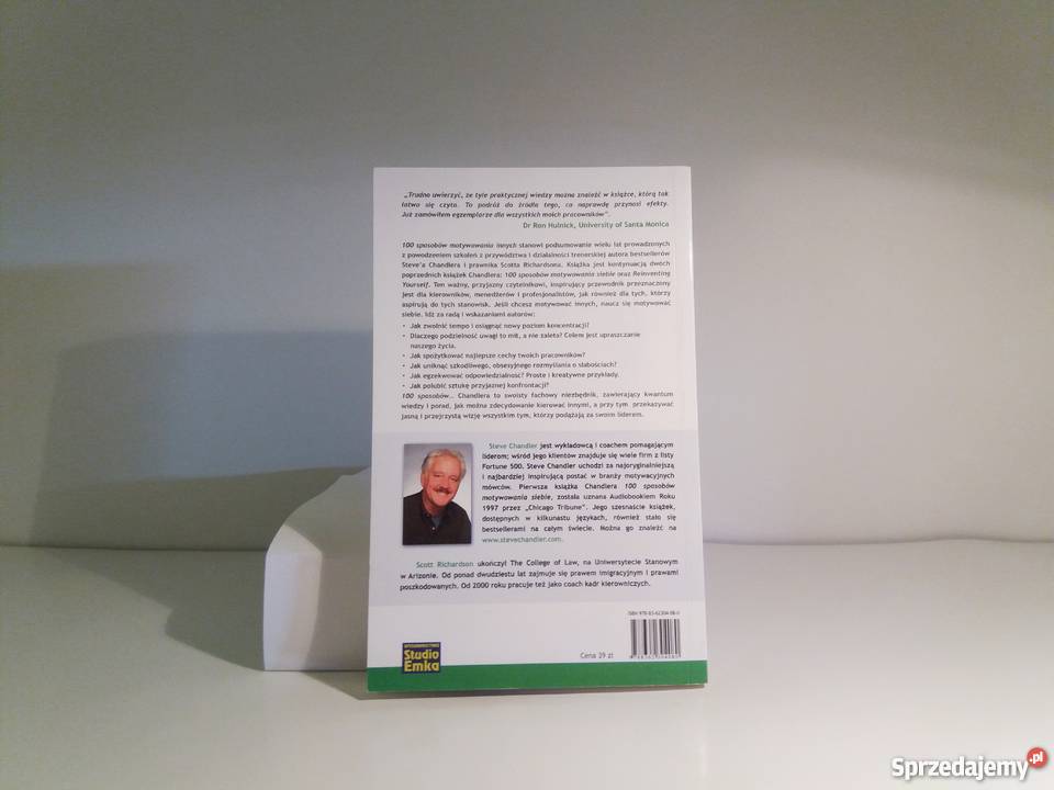 Chandler Steve R Scott 100 sposóbów motywowania poradnik Poradniki, albumy i reportaże łódzkie sprzedam