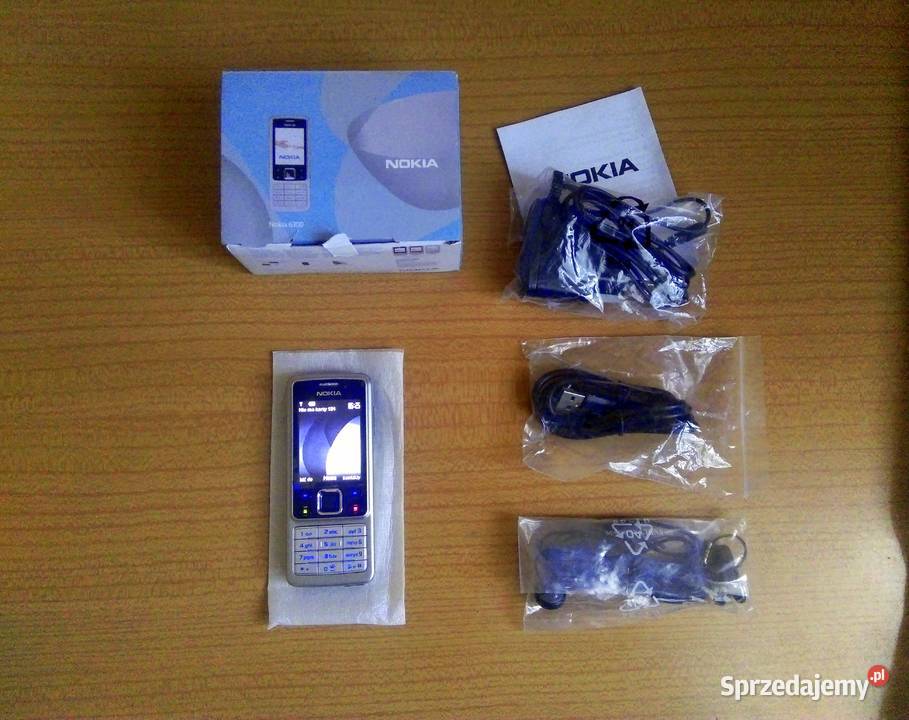NOWA Nokia 6300/ Srebrno-Czarna/ Komplet/ Bez SIMlocka