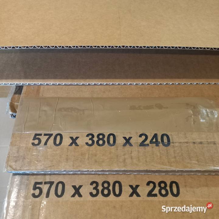 Kartony nowe i uzywane 125x38x29 duze ilosci FV Magazynowanie Charsznica