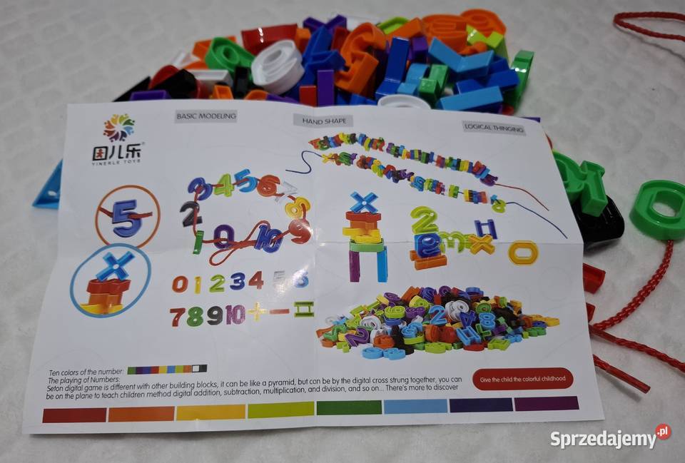 Zestaw do nawlekania działania matematyczne Czeladź