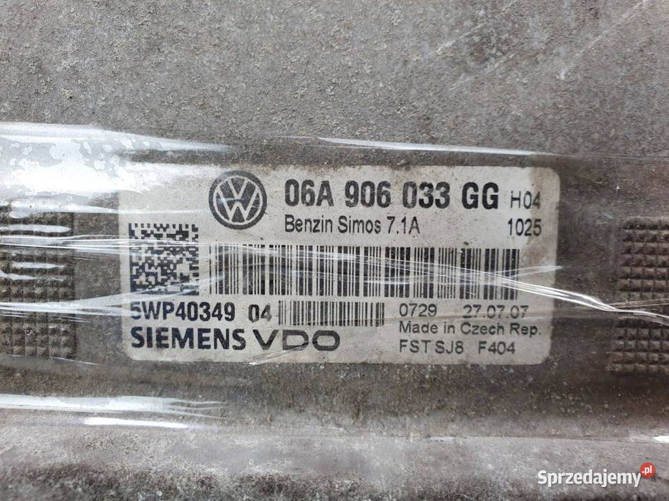 KOMPUTER VOLKSWAGEN GOLF V 06A906033GG Pozostałe Lipno