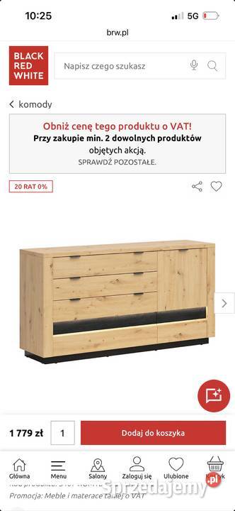 Sprzedam nową komodę mazowieckie Płock