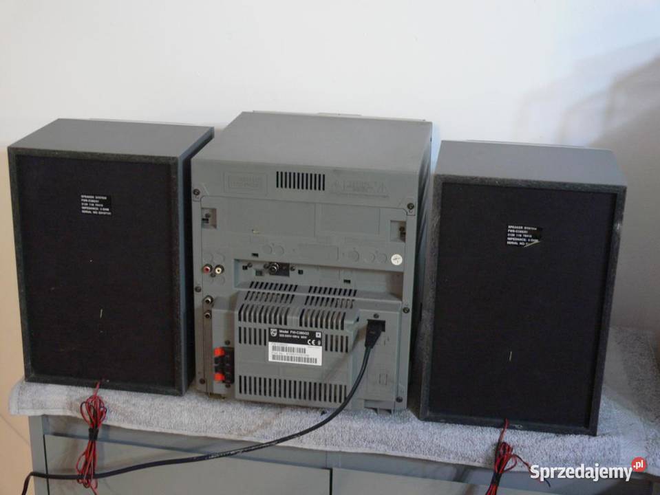 Wieża Philips FC380 kol pilot Mocna i sprawna Jasło