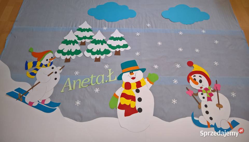 Dekoracje zimowe z brystolu 504102444 Ryki