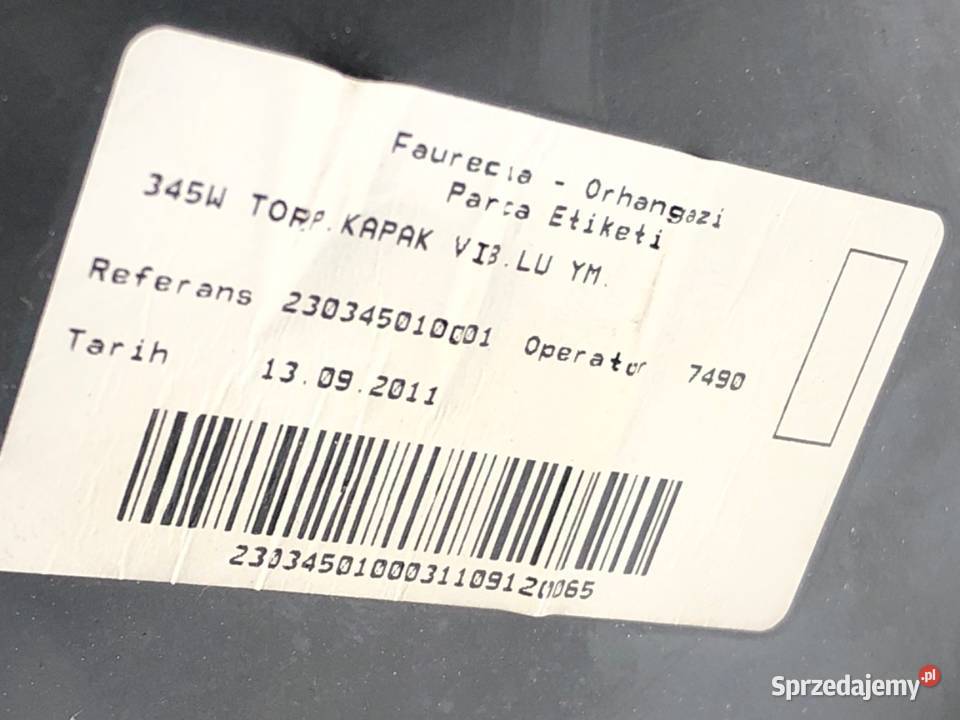 SCHOWEK PASAŻERA TOYOTA AURIS I Hatchback 0612