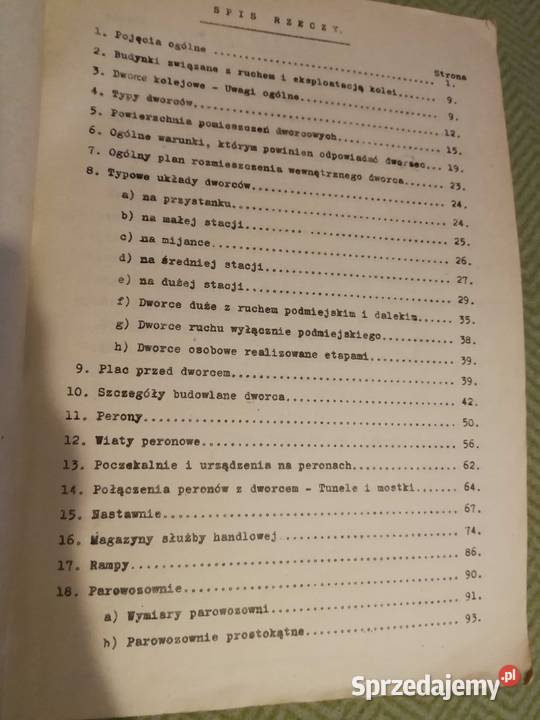 Budownictwo kolejowe Budynki kolejowe 1949
