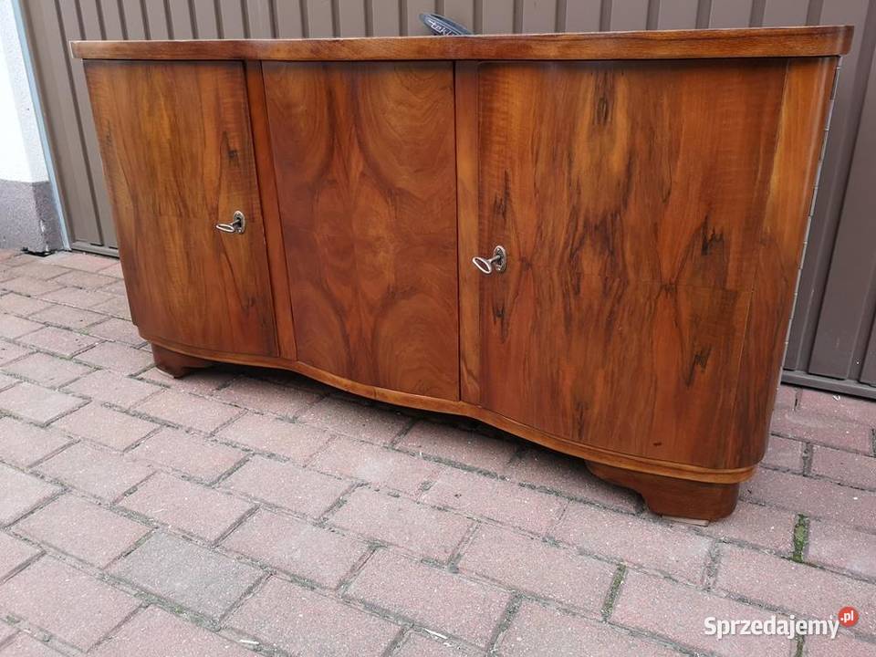 Komoda ARTDECO RTV Orzech Niska Stara Renowacji wielkopolskie Swarzędz