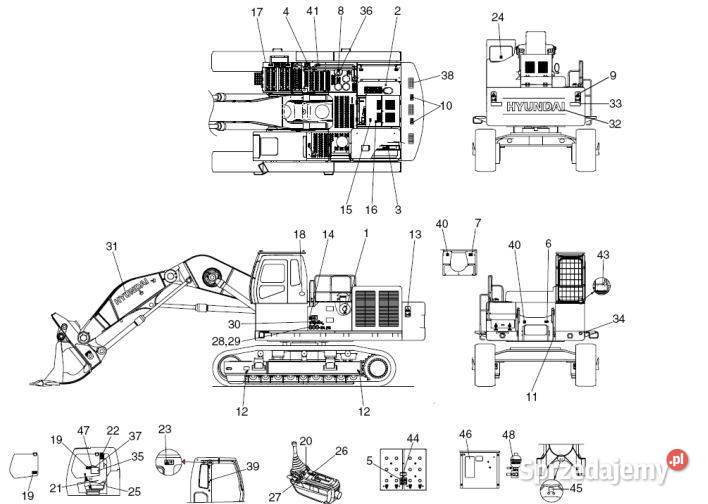 Hyundai R800LC7A instrukcja obsługi DTR Kielce