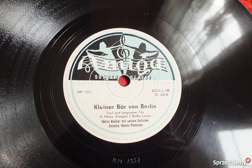 Płyta winylowa szelakowa niemiecka gruba ciężka lubuskie Żary