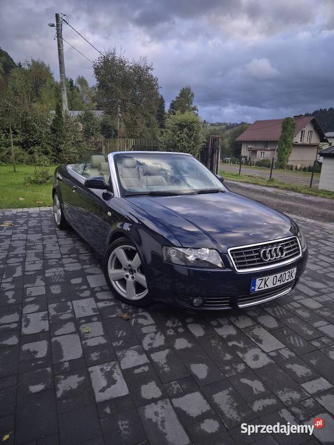 Audi A4 Cabrio 30 benzyna sline oryginał podgrzewane fotele Nowy Sącz sprzedam