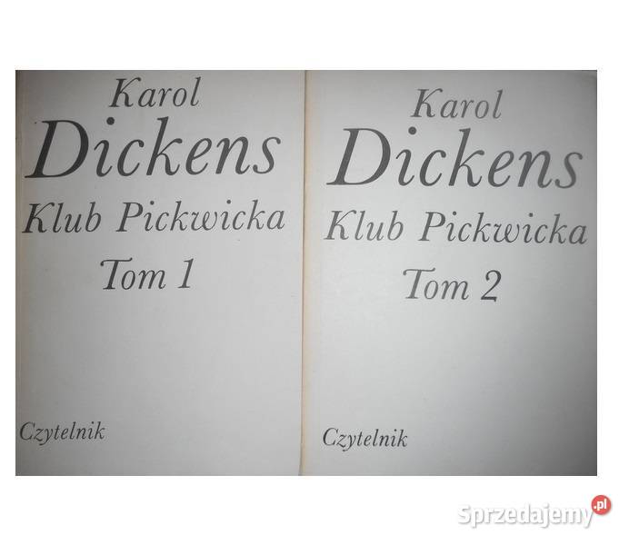 Klub Pickwicka 2 tomy Karol Dickens js