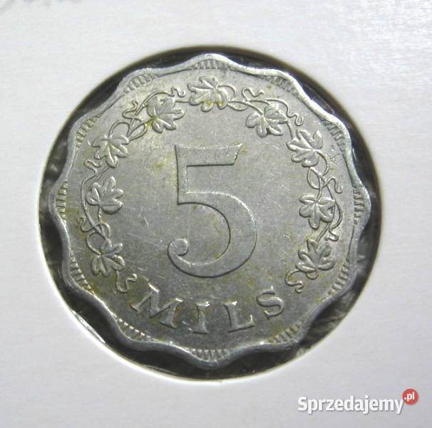 Malta 5 Mils 1972r W Holterze wielkopolskie Kalisz