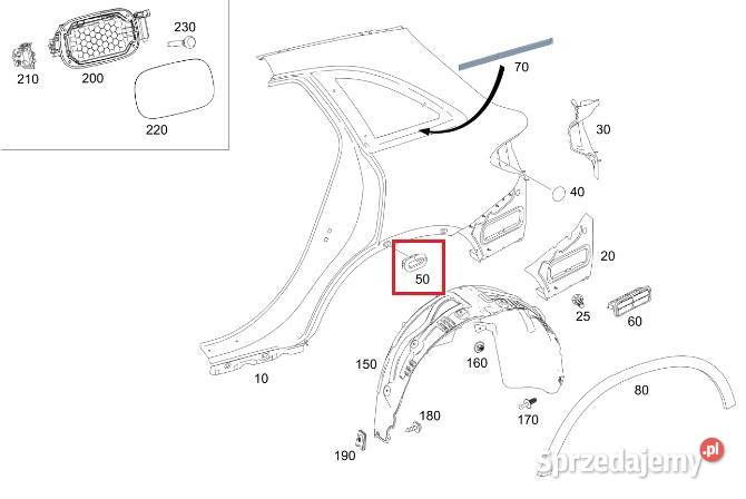 MERCEDES GLC X253 GKLASA W463 Zaślepka tylnego Ruda Śląska