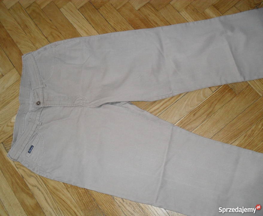 MAXIMOONBEŻOWE JEANSOWE SPODNIE R50 Rozmiar 50 łódzkie
