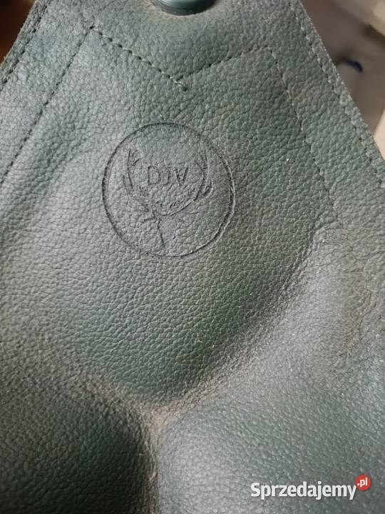 Krzesełko myśliwskie skóra składane Lipno