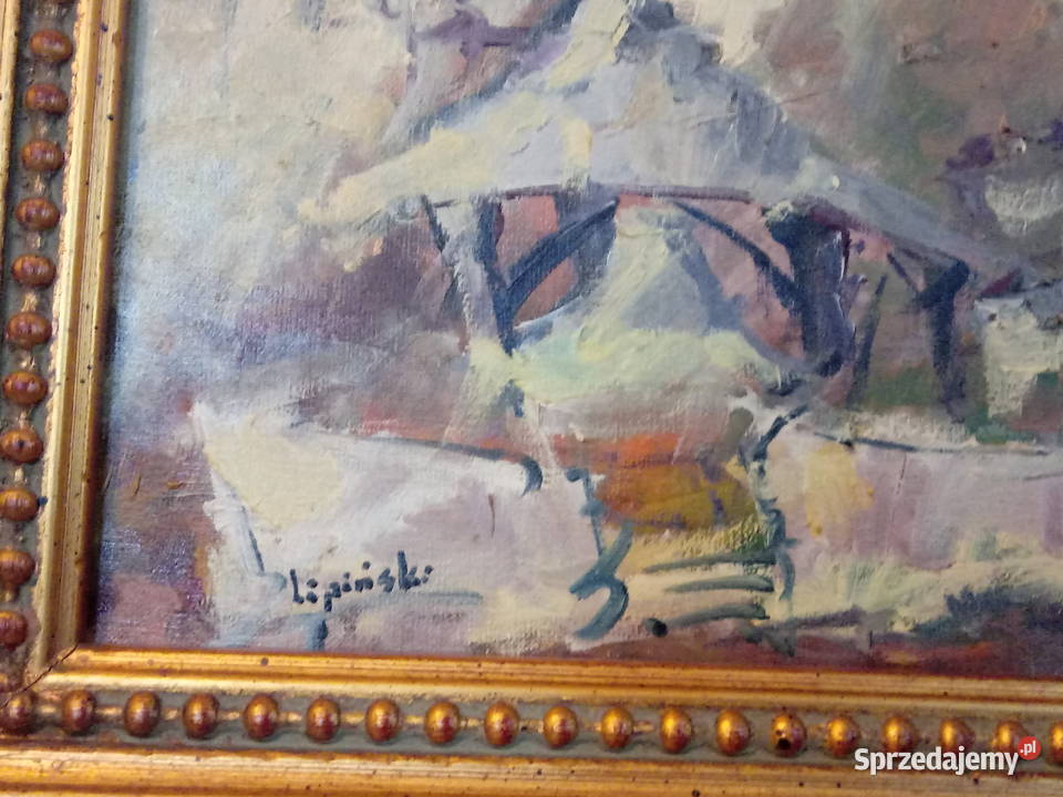 4 obrazy olejne na płótnie Kazimierz Dolny Piotrówek