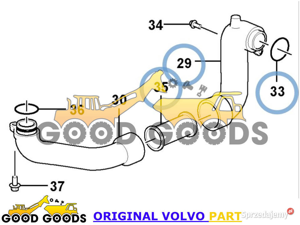 VOLVO PRZEWÓD CHŁODZENIA EGR 22487920 21723371 mazowieckie Władysławów sprzedam