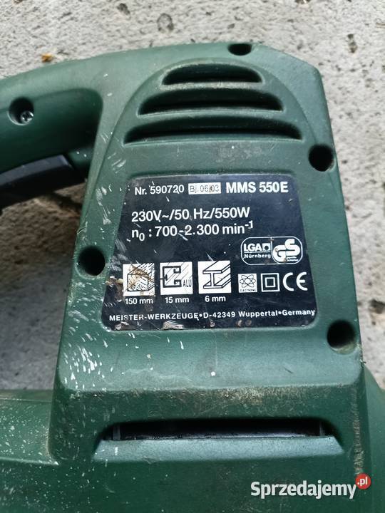 MEISTER MMS 550 E piła szablasta lisi ogon Legionowo