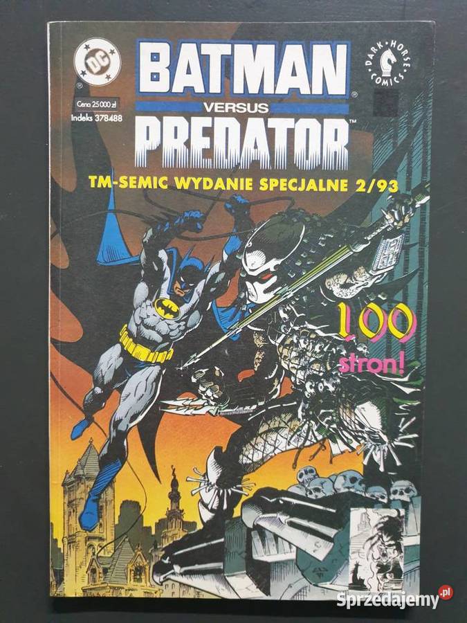 Batman versus Predator Wydanie Specjalne 297 Rok wydania 1993 Gdynia