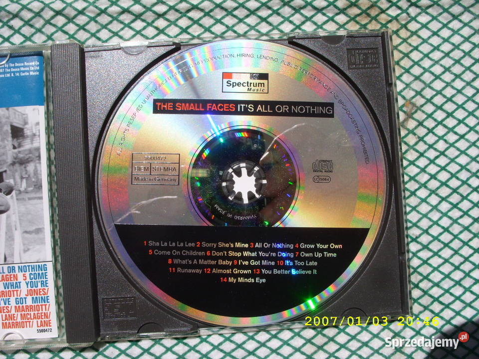 ROCK CD THE SMALL FACESIST ALL OR