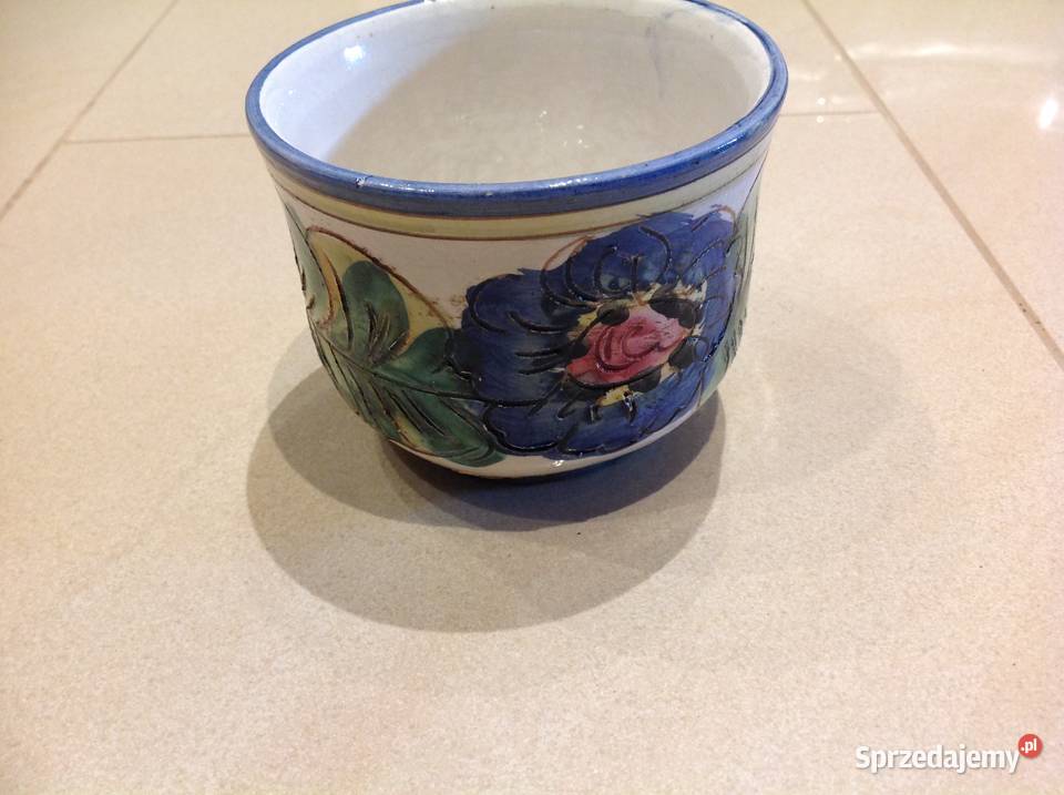 Ceramiczna Osłonka Ręcznie Malowana Nowa Sól