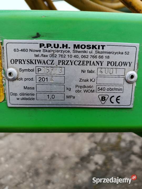 Sprzedam opryskiwacz Moskit nieuszkodzony Biała sprzedam