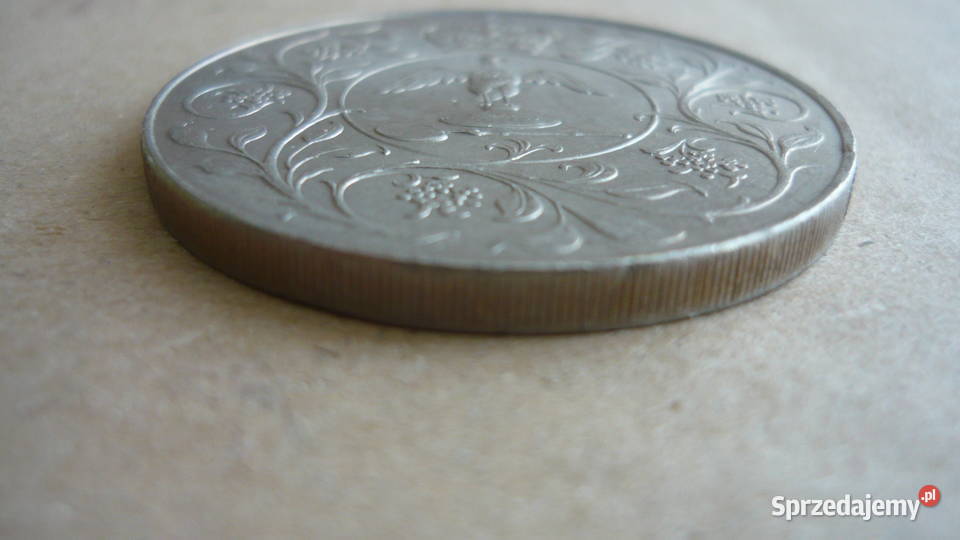 Moneta medal Elizabeth II 1977 25 Pence Silver Sokółka