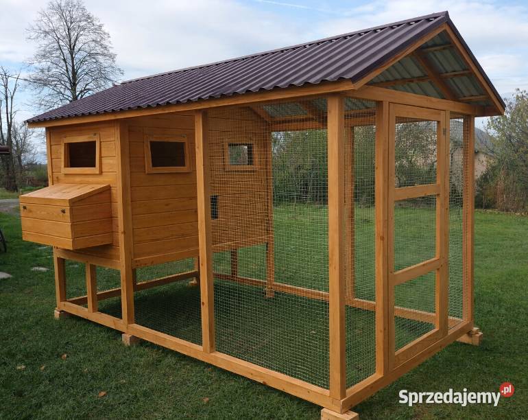 Kurnik drewniany woliera kury Gorlice