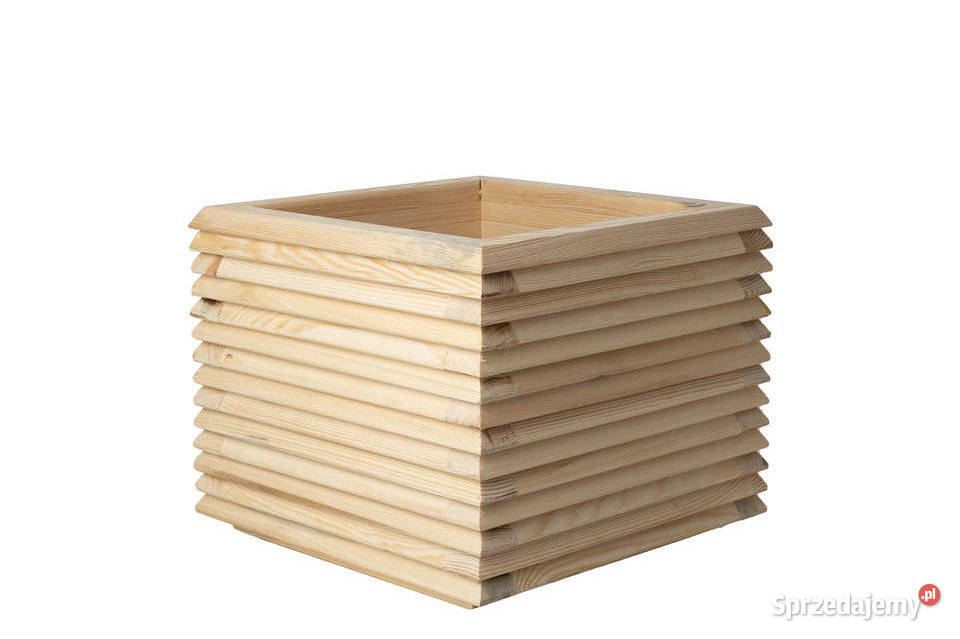 Donica osłona 3D drewniana sosnowa DUŻA profil Kalety