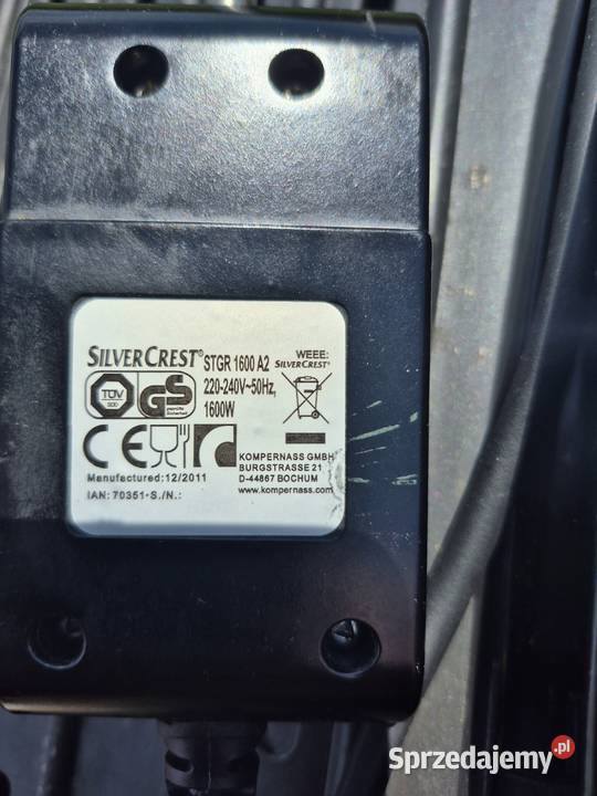 Grill elektryczny 1600W Silver Crest opolskie Pisarzowice