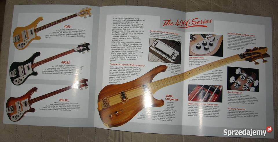 Rickenbacker Vintage Series zestaw broszur gitar Kępice sprzedam