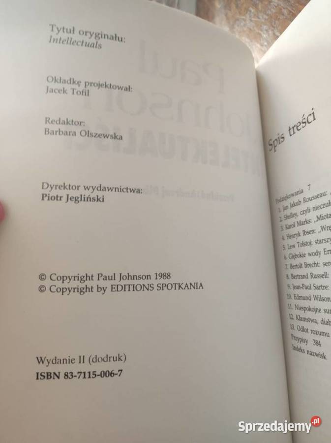 Johnson Paul Editions Spotkania