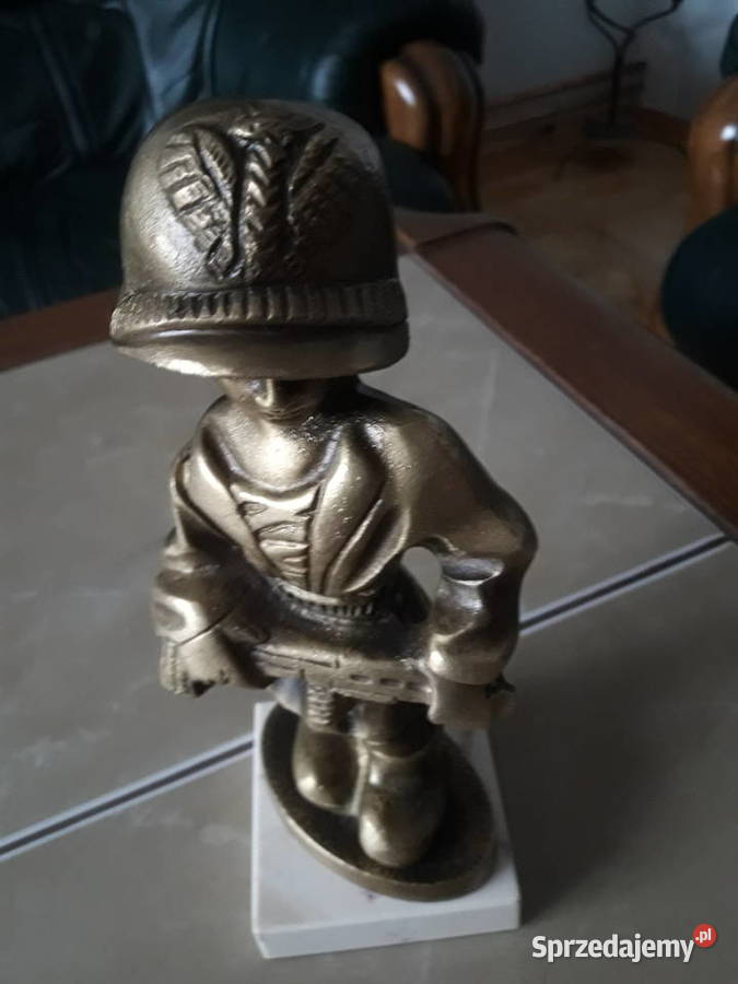 Figura z mosiądzu Małego Powstańca 225 lubelskie Janów Lubelski sprzedam