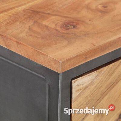 vidaXL Stolik konsola 110 x 35 x 75 lite drewno Stoły