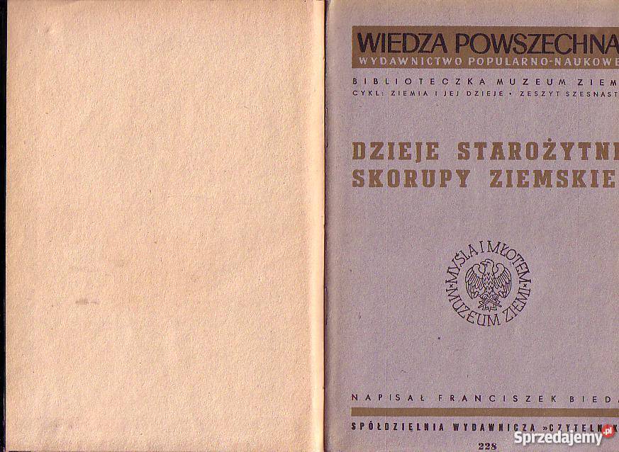7790 DZIEJE STAROŻYTNE SKORUPY ZIEMSKIEJ małopolskie sprzedam