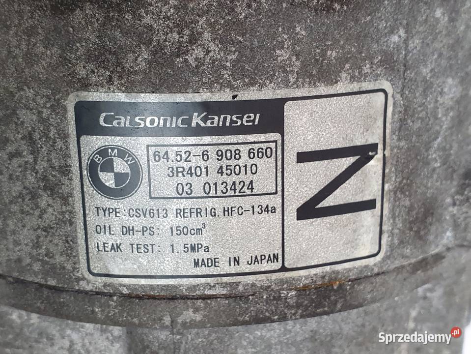 SPRĘŻARKA KLIMATYZACJI BMW E90 20 I Kompresory klimatyzacji lubelskie Chełm