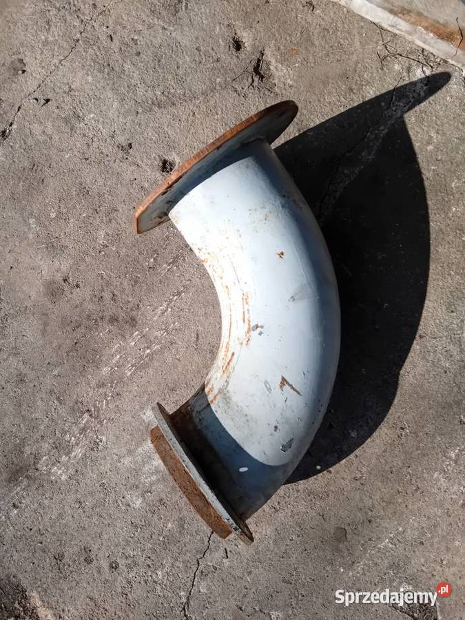 rura kolanko duza fi 150 mm 90 metalowa 170 Rutki-Kossaki sprzedam